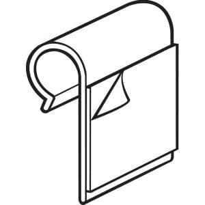 Gridwall ADAPTER WITH ADHESIVE FRONT