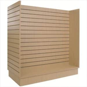 GONDOLA SLATWALL MERCHANDISER MAPLE
