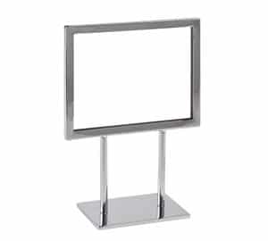 METAL SIGN HOLDER WITH BASE 5 X 7