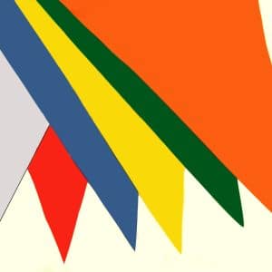 6 COLOR PENNANT BANNERETTE