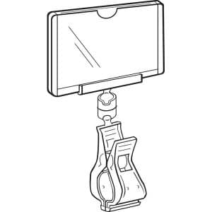 PINCH CLIP WITH SIGN HOLDER 5X7