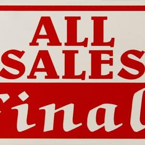 RETAIL SIGN