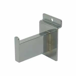 SLATWALL RECTANGULAR 3" LONG STRAIGHT FACE OUT ARM, CHROME