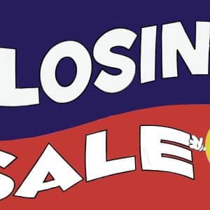 STORE CLOSING SALE VINYL BANNER